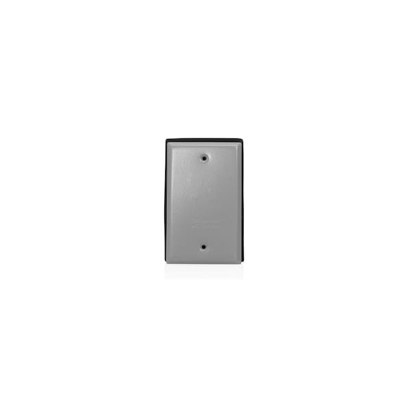 Leviton SINGLE GANG DIE-CAST, WEATHERPROOF BLANK COVER, INCLUDES 955476 - main